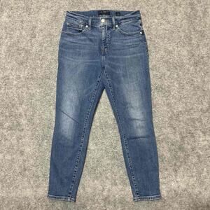 Lucky Brand Women's Ava Mid Rise Crop Skinny Jeans Size 6/28 Blue Medium Wash